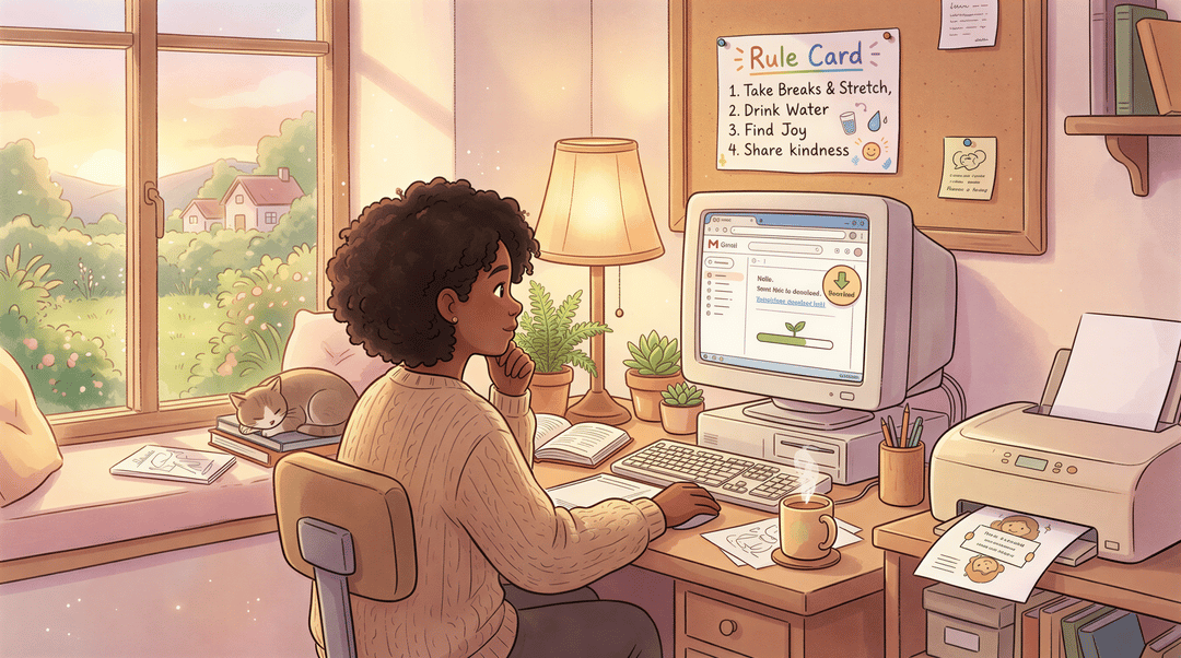 Steps to set up AutoPrintEmail: download, connect, create rule, print