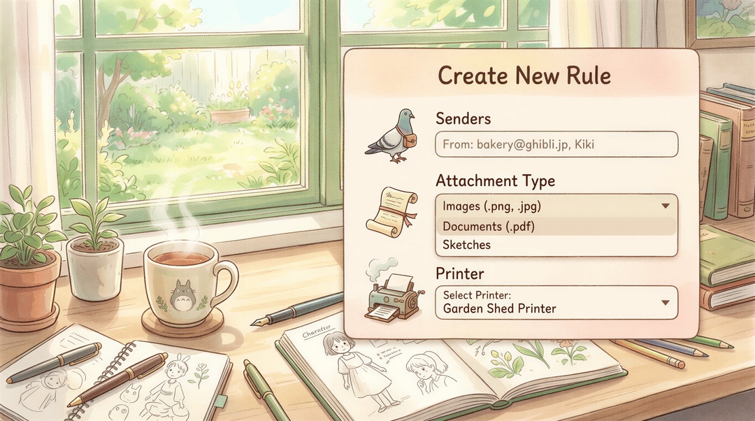 Step 3: Create a print rule in AutoPrintEmail interface