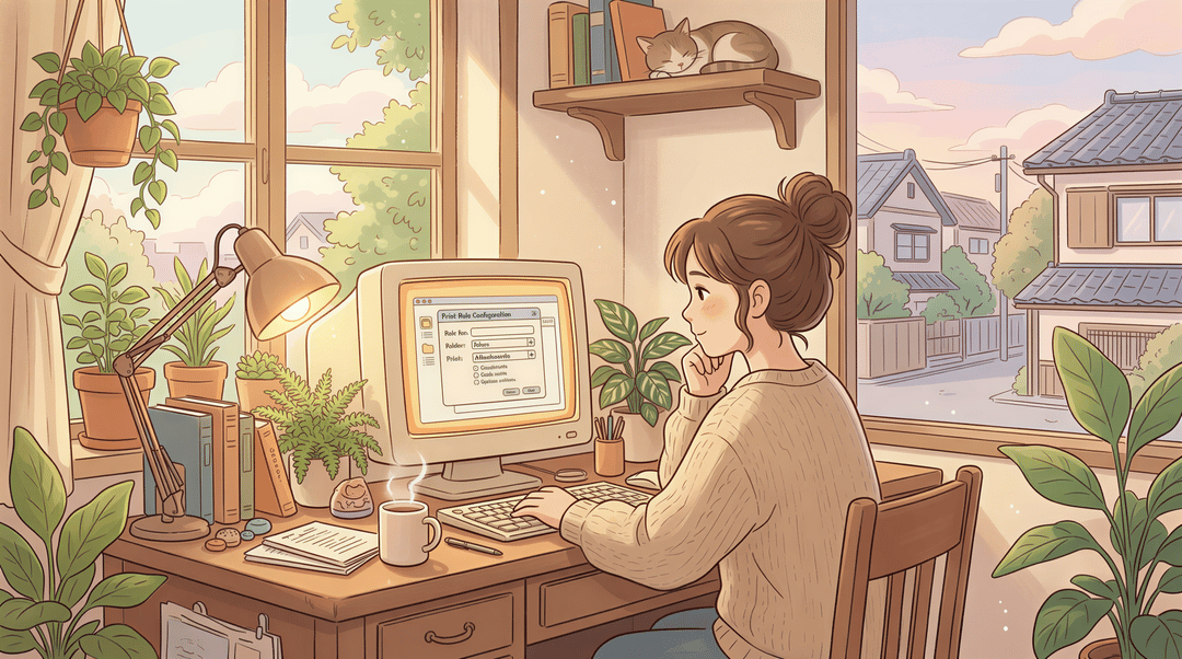 Create a print rule in AutoPrintEmail