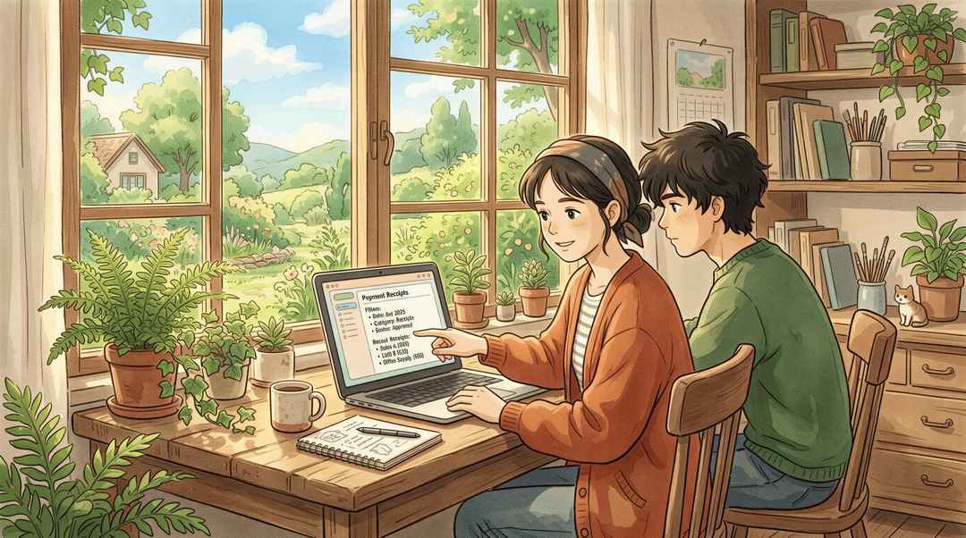 Creating a receipt print rule in the UI