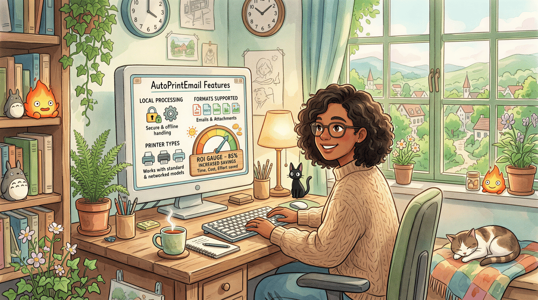 AutoPrintEmail product benefits and ROI