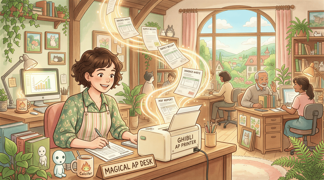 Accounts payable workflow with automated invoice printing