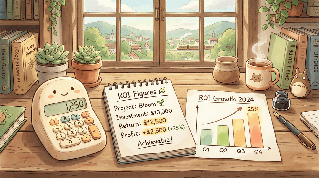 ROI and time-savings math visualization for setup efficiency