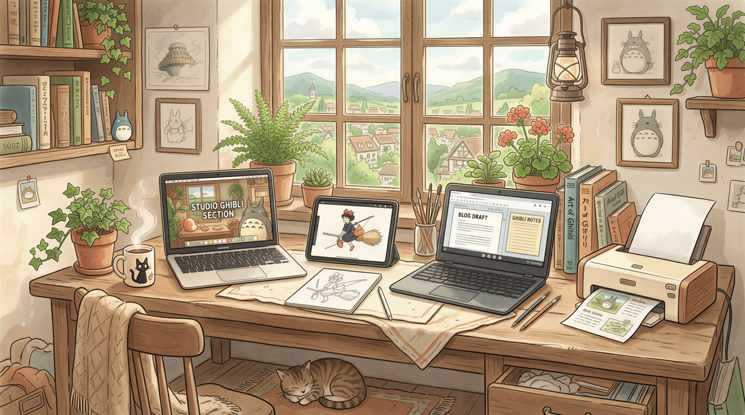 Multiple devices trying to print at a coworking desk